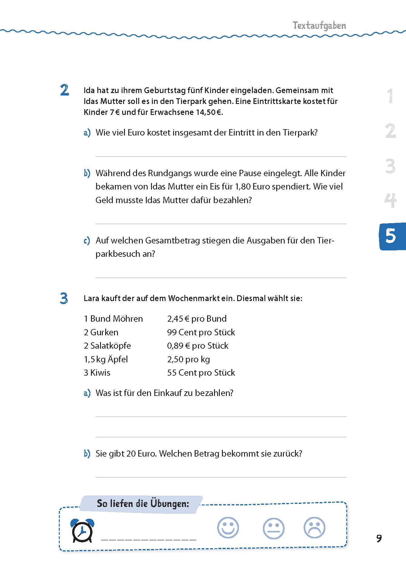 Mathe in 15 Min - Größen und Textaufgaben 5./6. Klasse