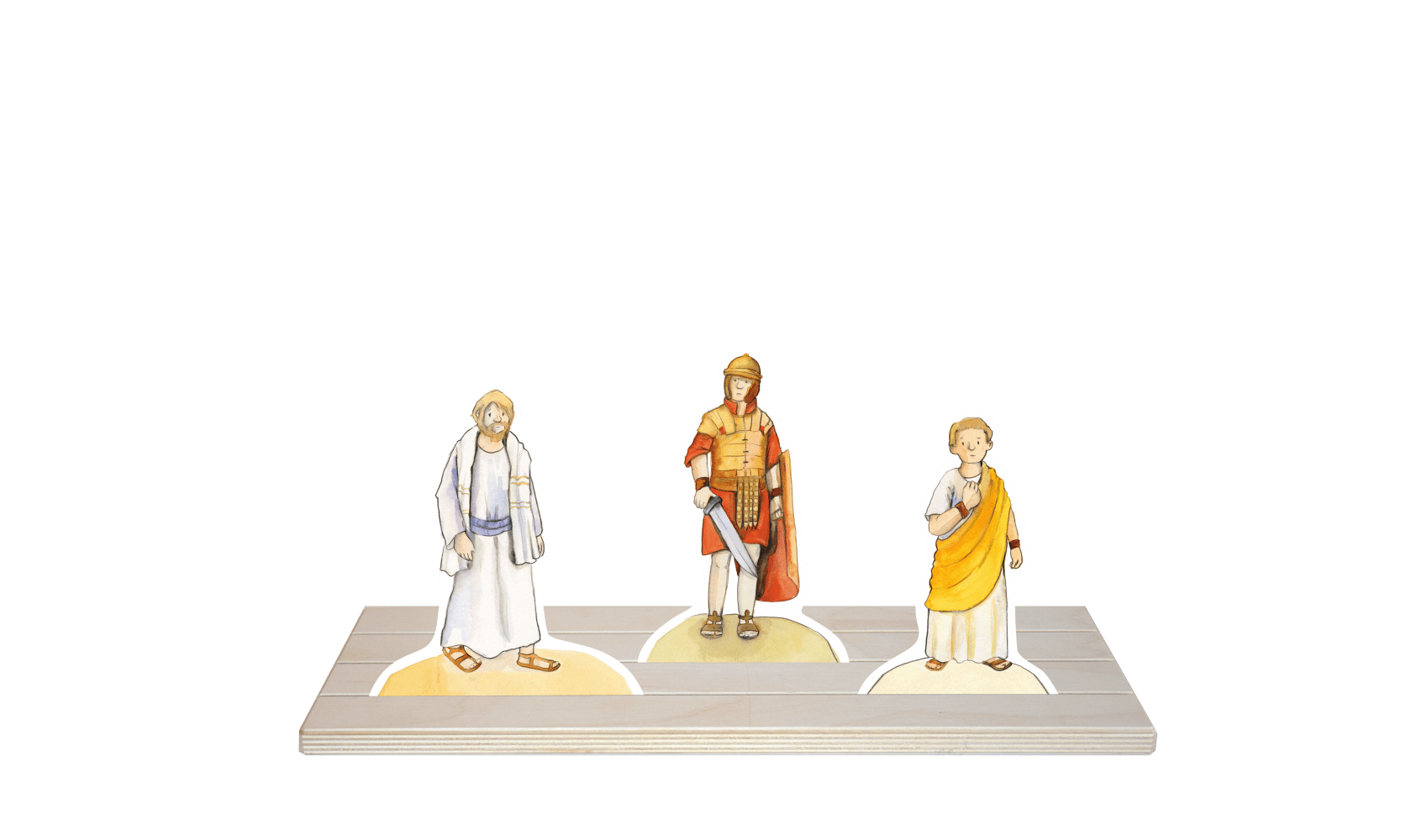 Der Kreuzweg Jesu. Erzählschienen-Figurenset