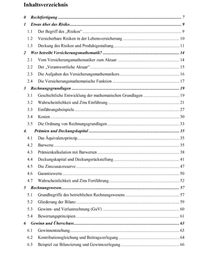 Einführung in die Mathematik der Lebensversicherung: Von den Tontinen über das Zillmern bis Solvency II 