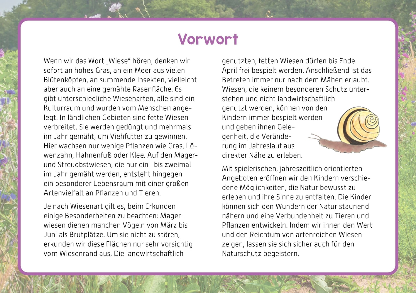 Ab auf die Wiese! Ab auf die Wiese!