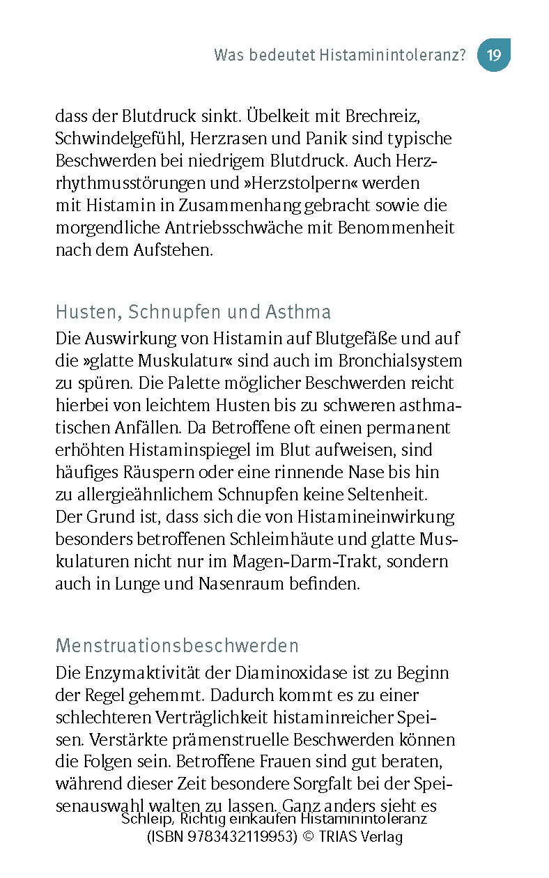 Richtig einkaufen Histamin-Intoleranz