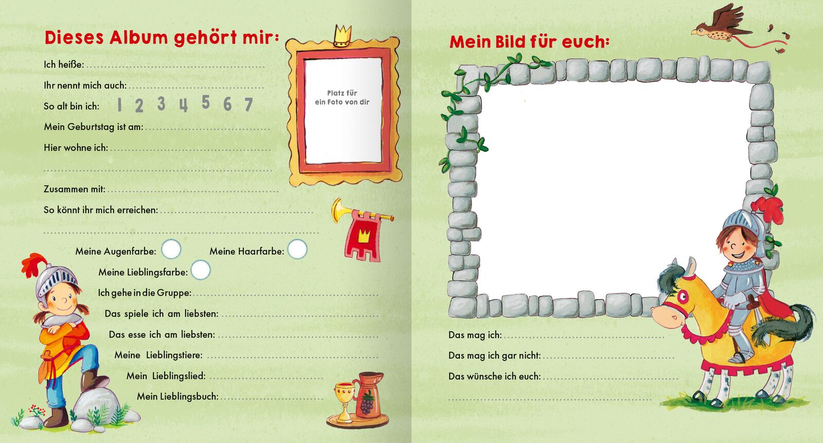 Meine Kindergarten-Freunde (Ritter und Ritterin)