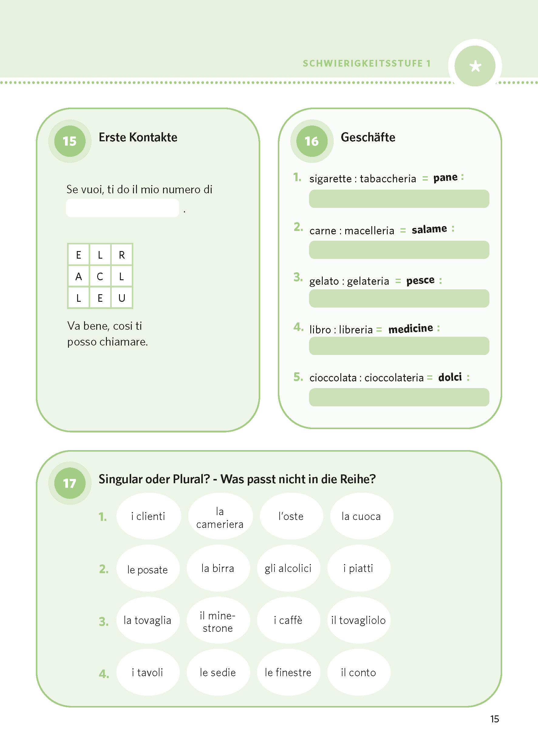 PONS Italienisch zum Quizzen