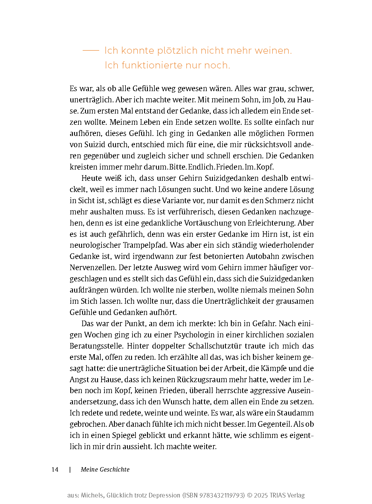 Glücklich trotz Depression