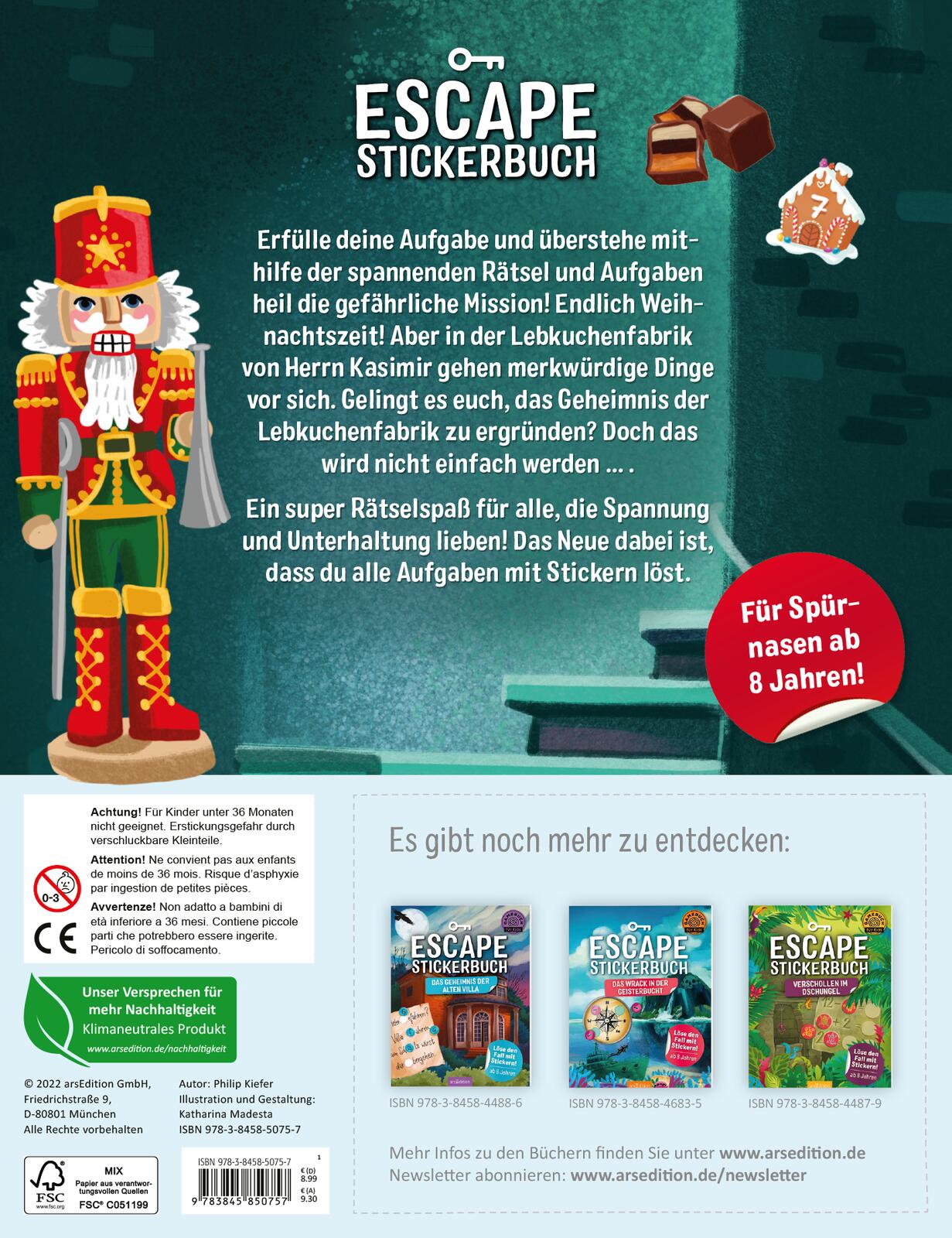 Escape-Stickerbuch – Der große Weihnachtsspuk