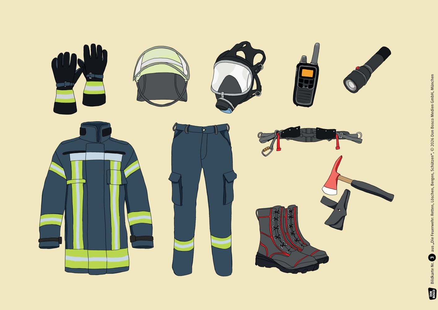 Die Feuerwehr: Retten, Löschen, Bergen, Schützen. Kamishibai Bildkartenset