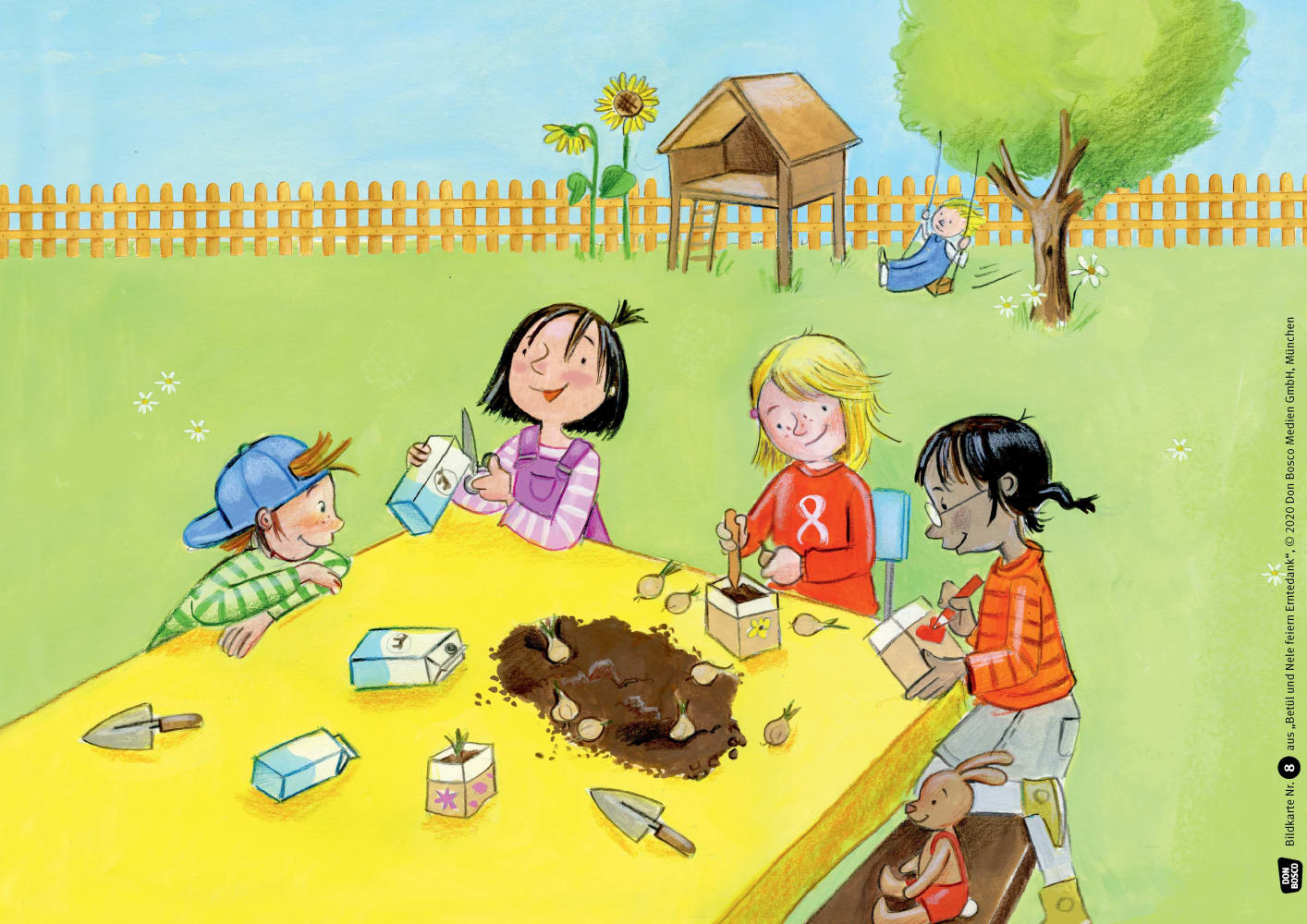 Betül und Nele feiern Erntedank. Kamishibai Bildkartenset. Betül und Nele feiern Erntedank. Kamishibai Bildkartenset.
