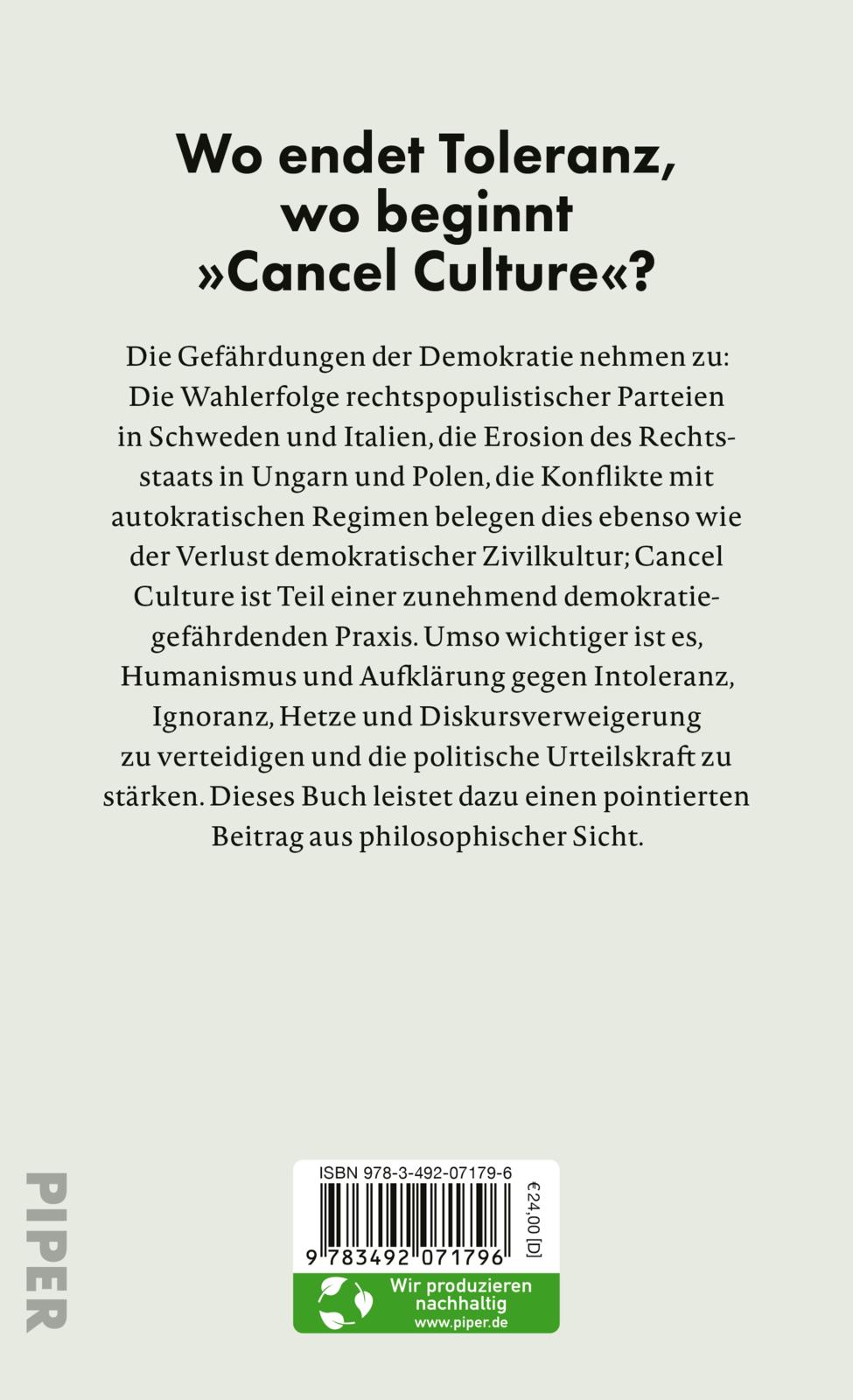 »Cancel Culture« – Ende der Aufklärung? »Cancel Culture« – Ende der Aufklärung?