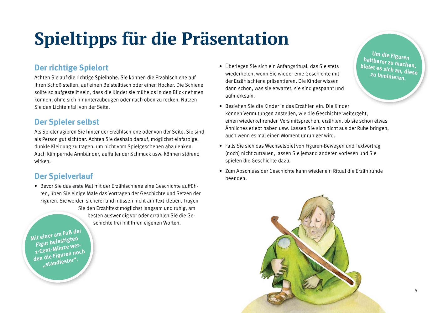 Jesus und Bartimäus. Erzählschienen-Figurenset