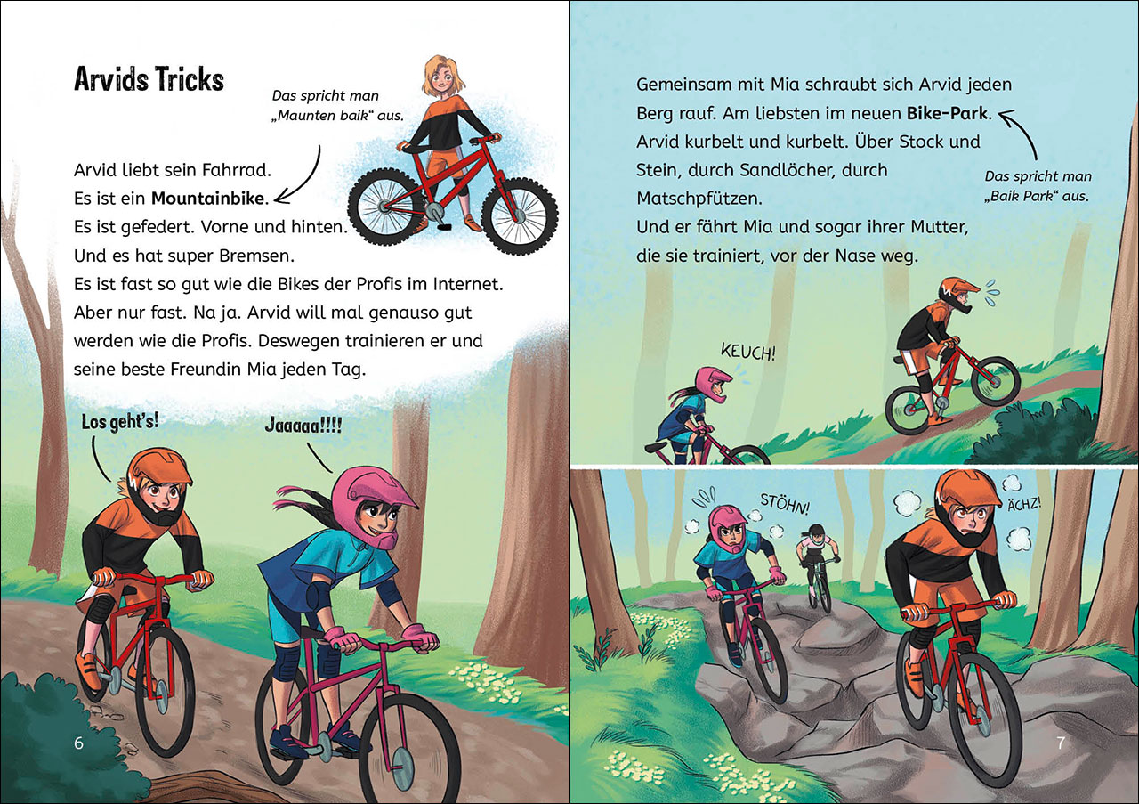Leselöwen 3. Klasse - Aufregung im Bike-Park