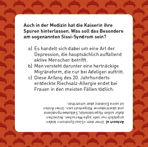 Sisi-Quiz (zweisprachig englisch / deutsch) Sisi-Quiz (zweisprachig englisch / deutsch)