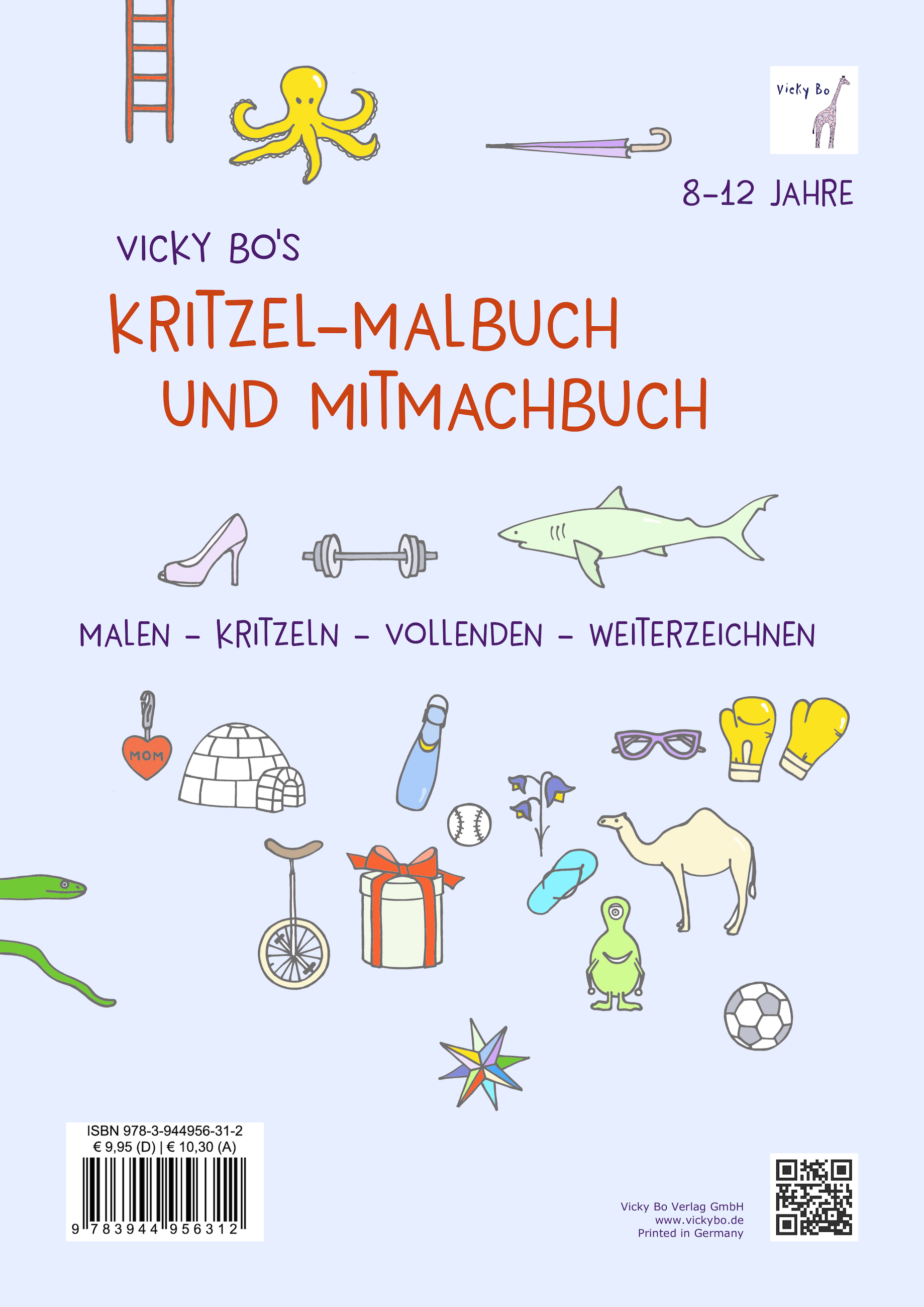 Kritzel-Malbuch und Mitmachbuch. 8-12 Jahre