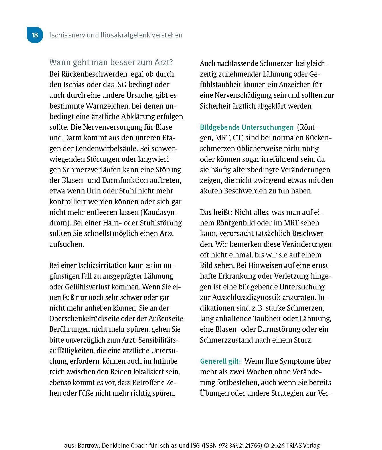 Der kleine Coach für Ischias und ISG