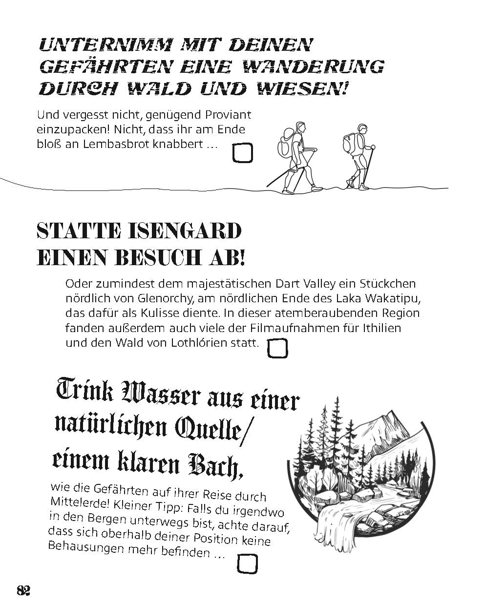 Die Bucket List für Tolkien Fans