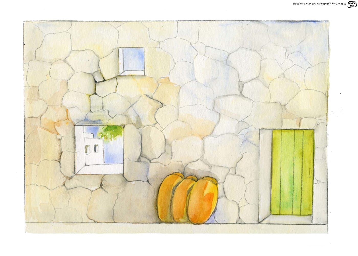 Auf dem Weg nach Emmaus. Erzählschienen-Figurenset