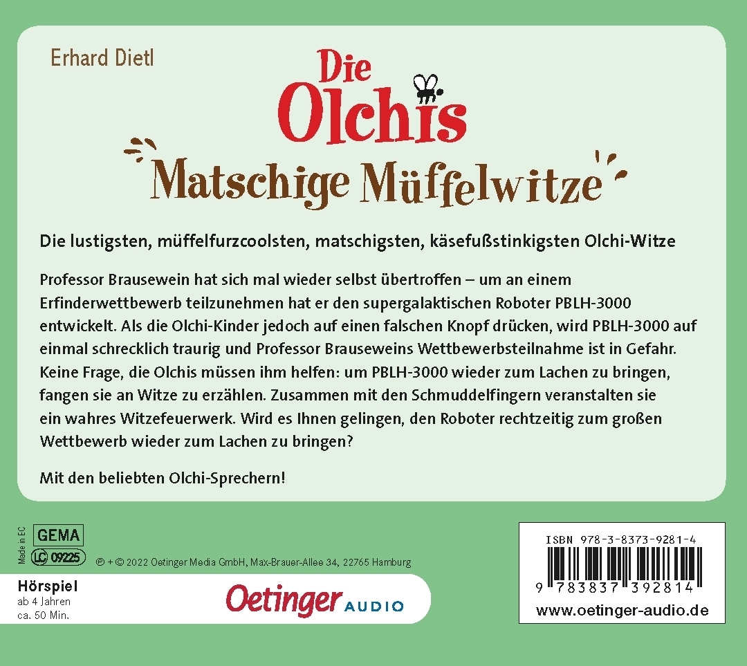 Die Olchis. Matschige Müffelwitze (Audio-CD)