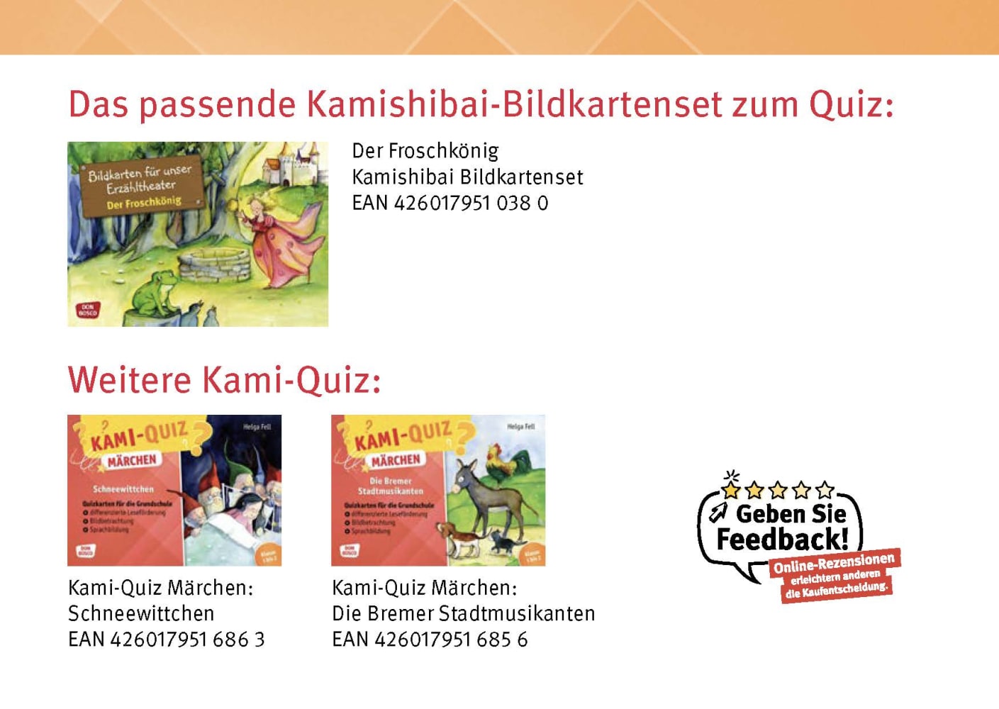 Kami-Quiz Märchen: Der Froschkönig