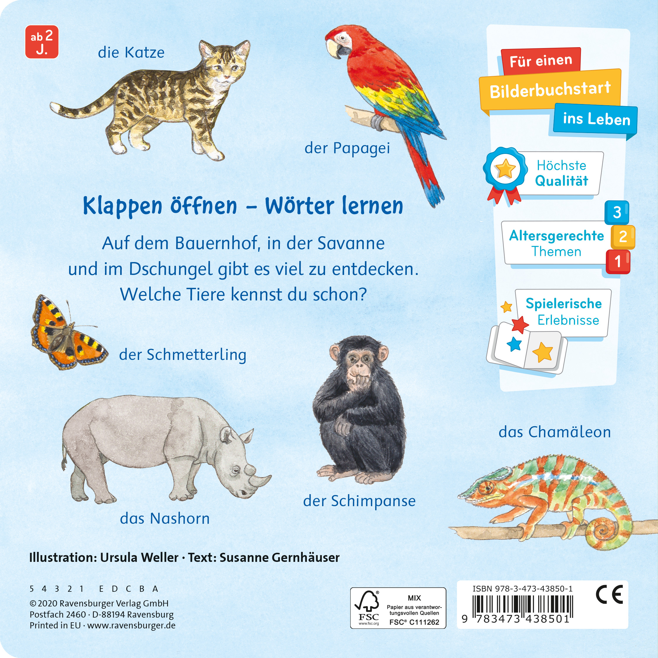 Mein Klappen-Wörterbuch: Bei den Tieren