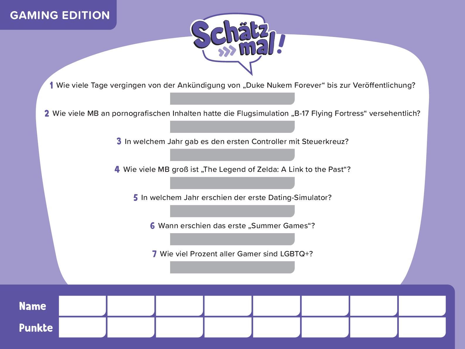 Schätz mal! Gaming Offline Edition