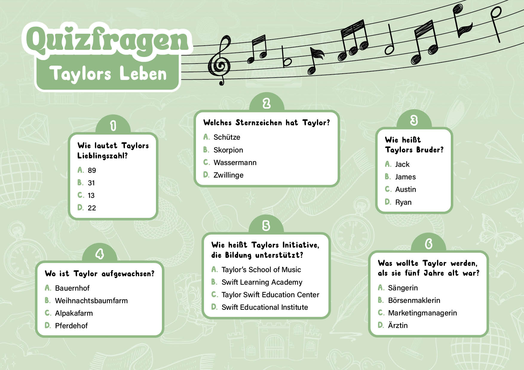 Der inoffizielle Rätsel- und Kreativblock für Taylor Swift-Fans Der inoffizielle Rätsel- und Kreativblock für Taylor Swift-Fans