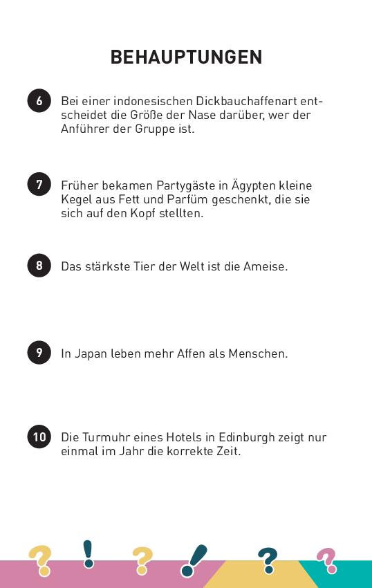 Wahr oder nicht? - Das Quiz-Spiel I ab 10 Jahren