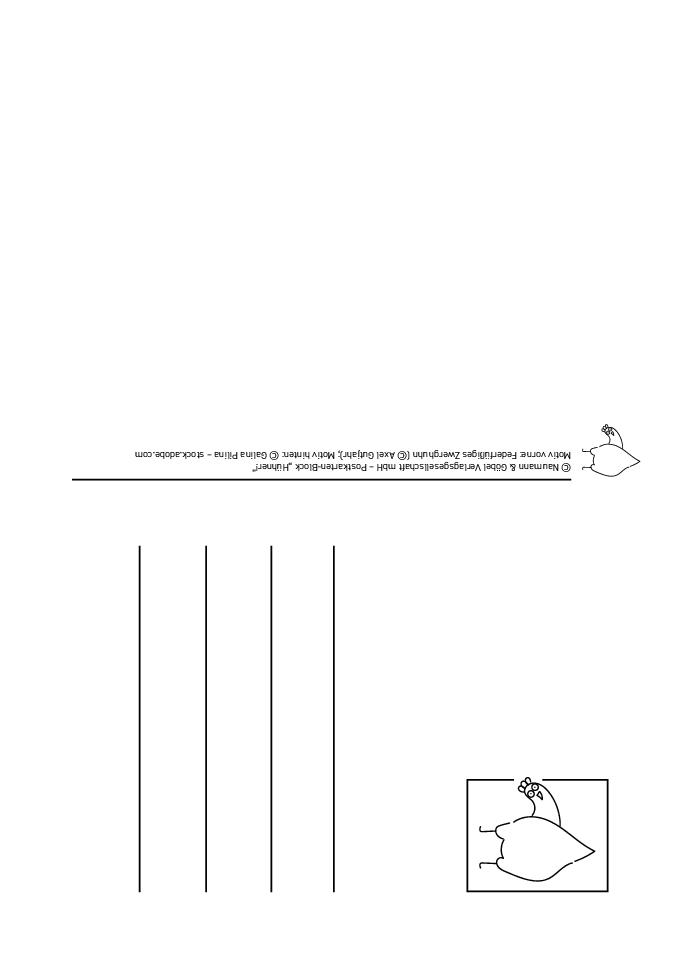Postkartenblock Hühner