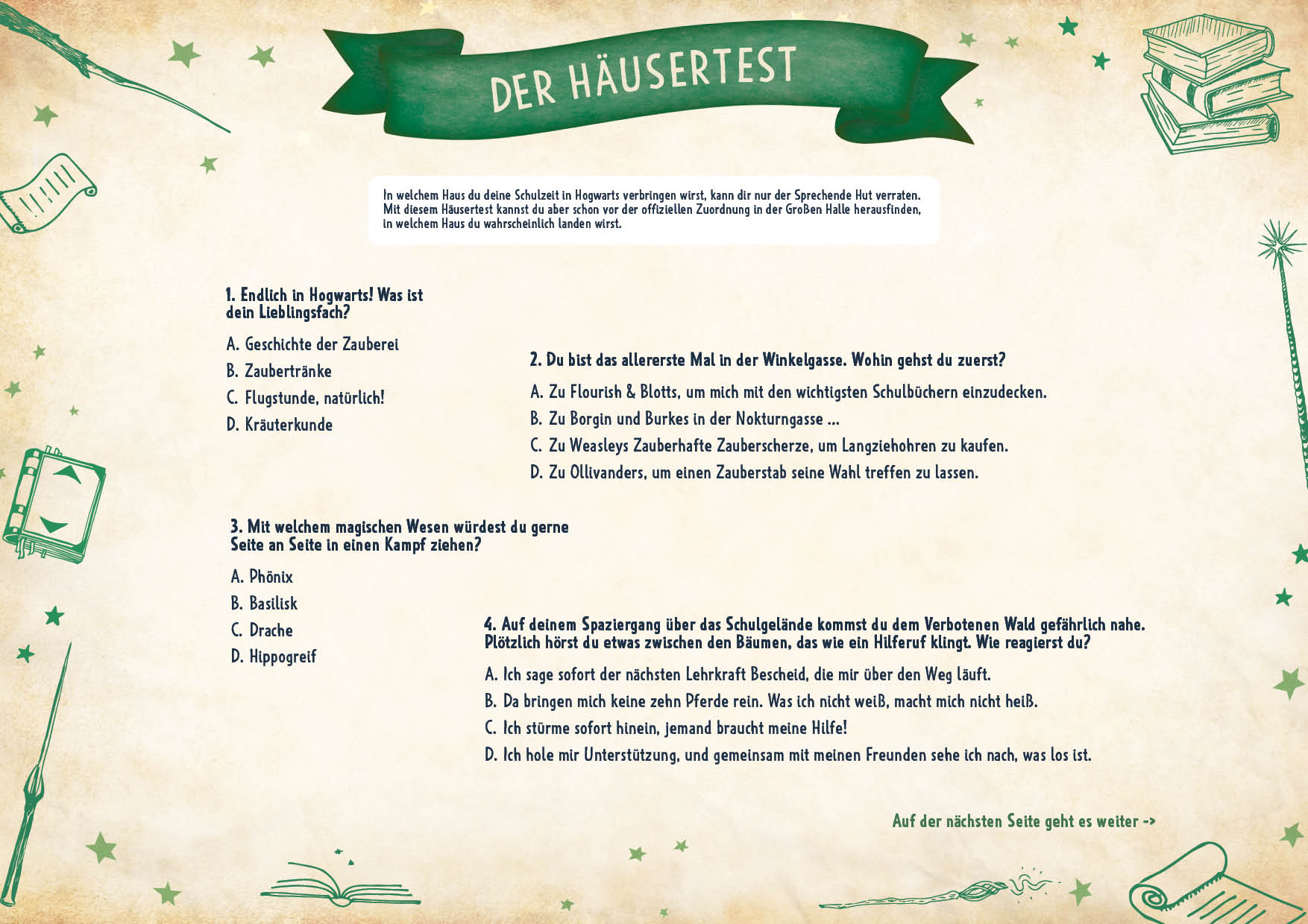 Der magische Spiel- und Rätselblock für Potterheads Der magische Spiel- und Rätselblock für Potterheads