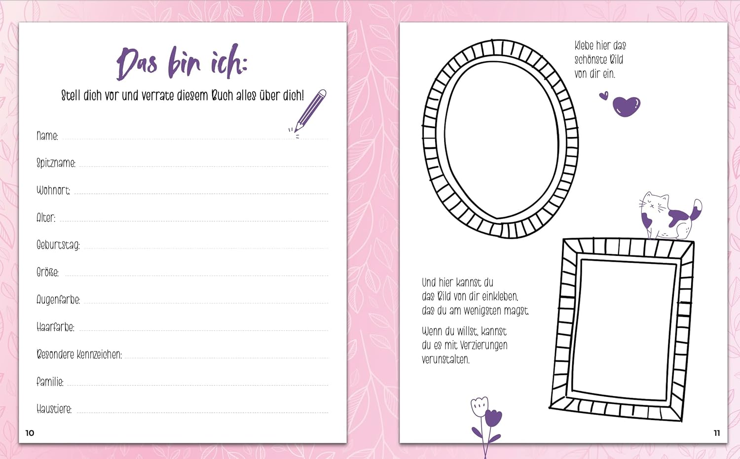 Lovely You - Mein Eintragebuch: mit spannenden Informationen, Kreativanleitungen und Ausmalbilder 