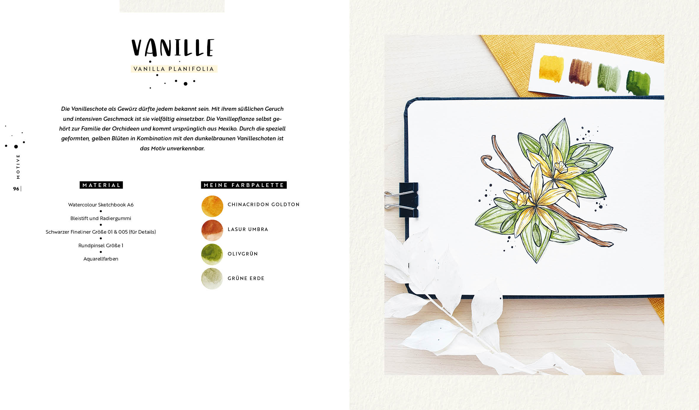 Watercolor – Florale Motive around the world: von heimisch bis exotisch