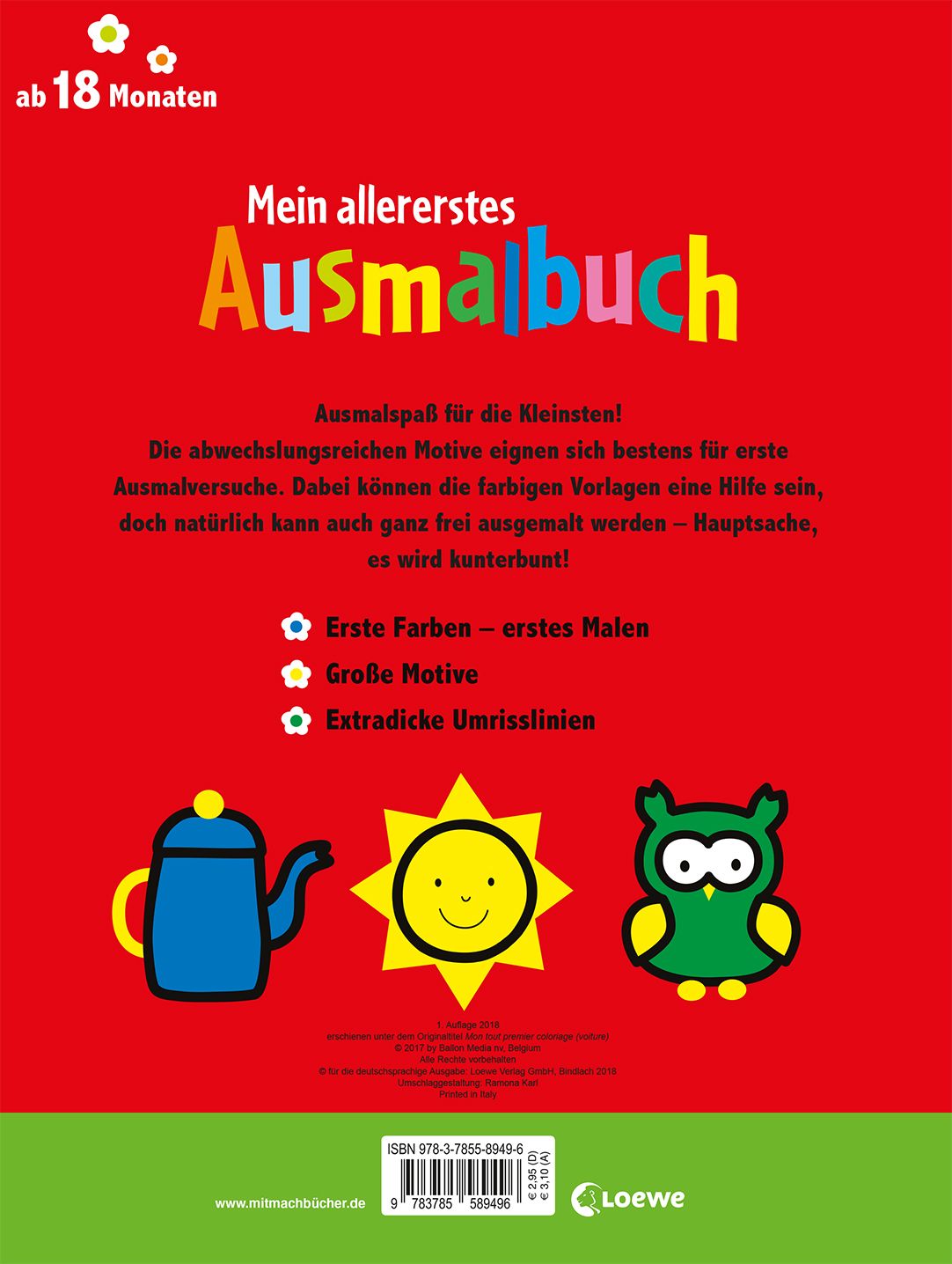 Mein allererstes Ausmalbuch (Auto)
