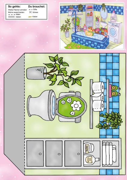 Das Ausschneide-Bastelbuch Mein Puppenhaus