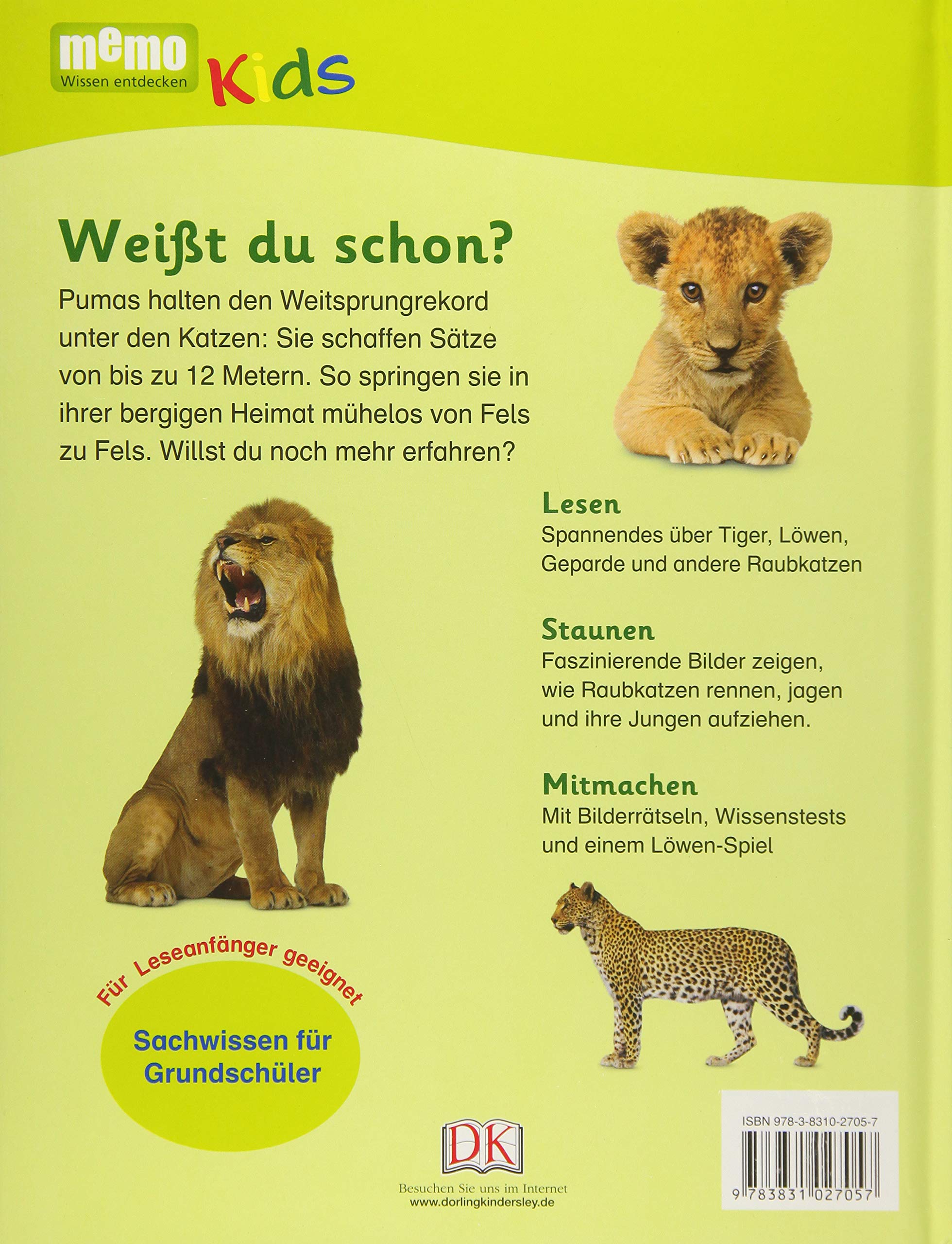 memo Kids. Große Raubkatzen