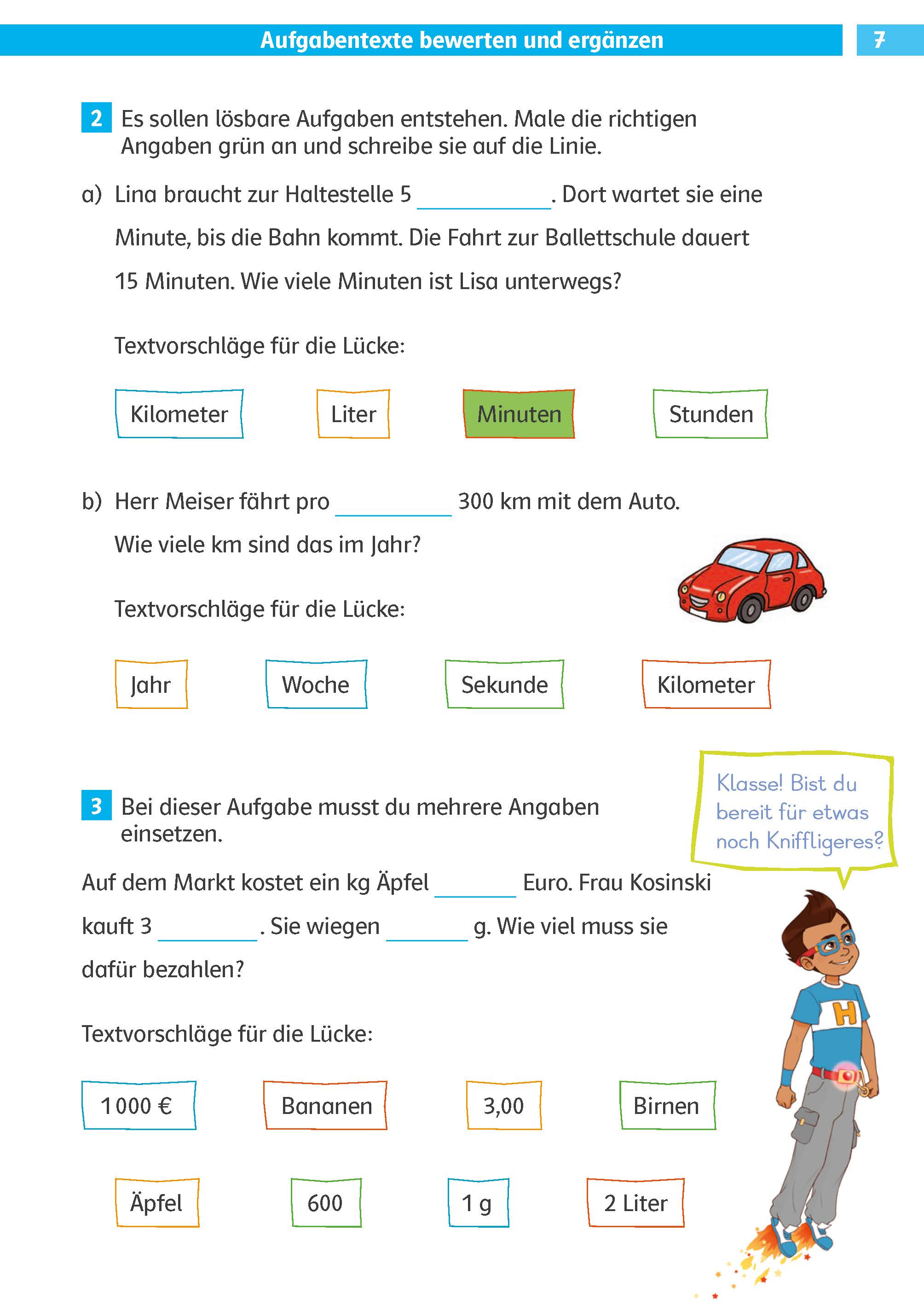 Klett Die Mathe-Helden: Textaufgaben / Sachaufgaben 4. Klasse