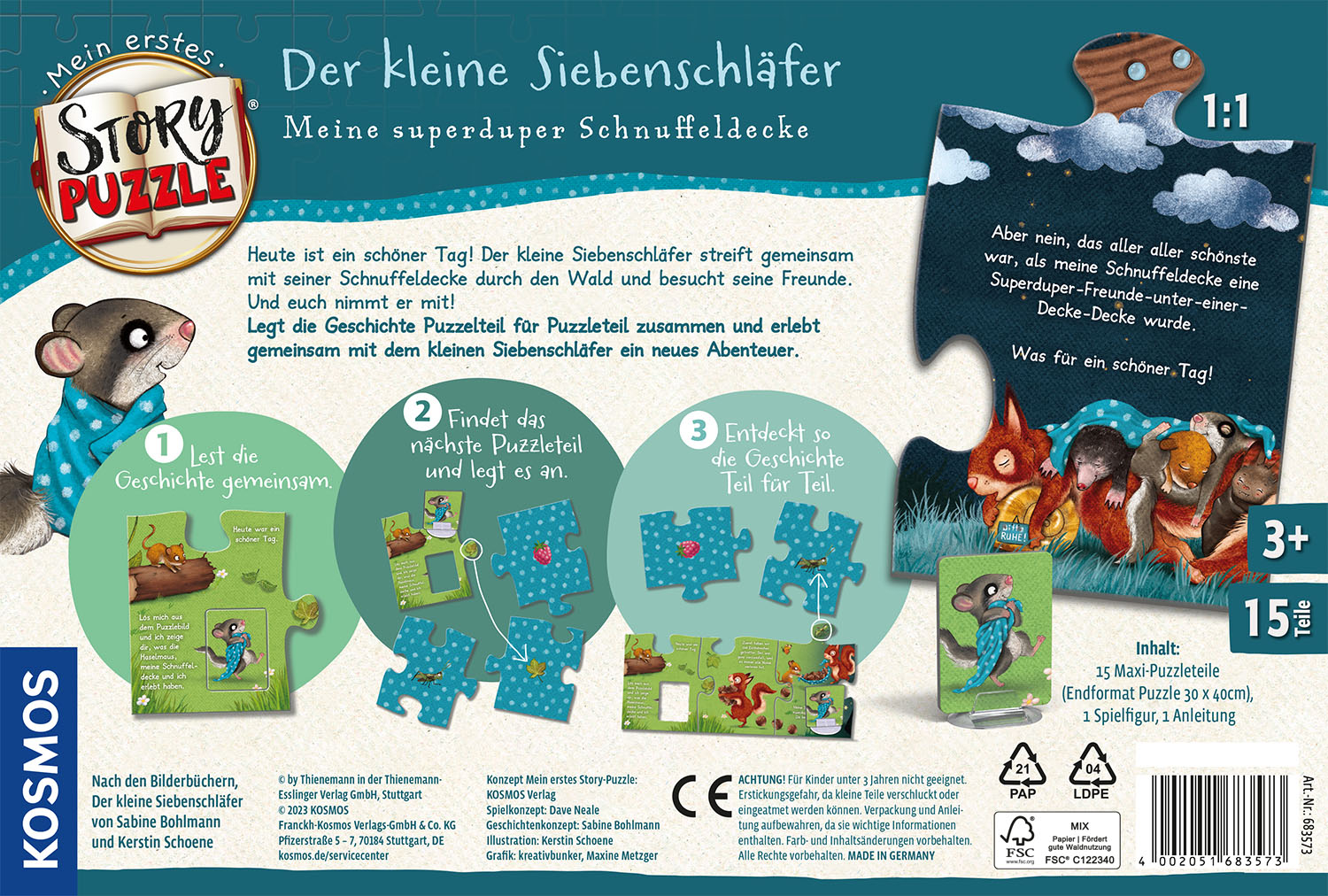 Mein erstes Story-Puzzle: Der kleine Siebenschläfer