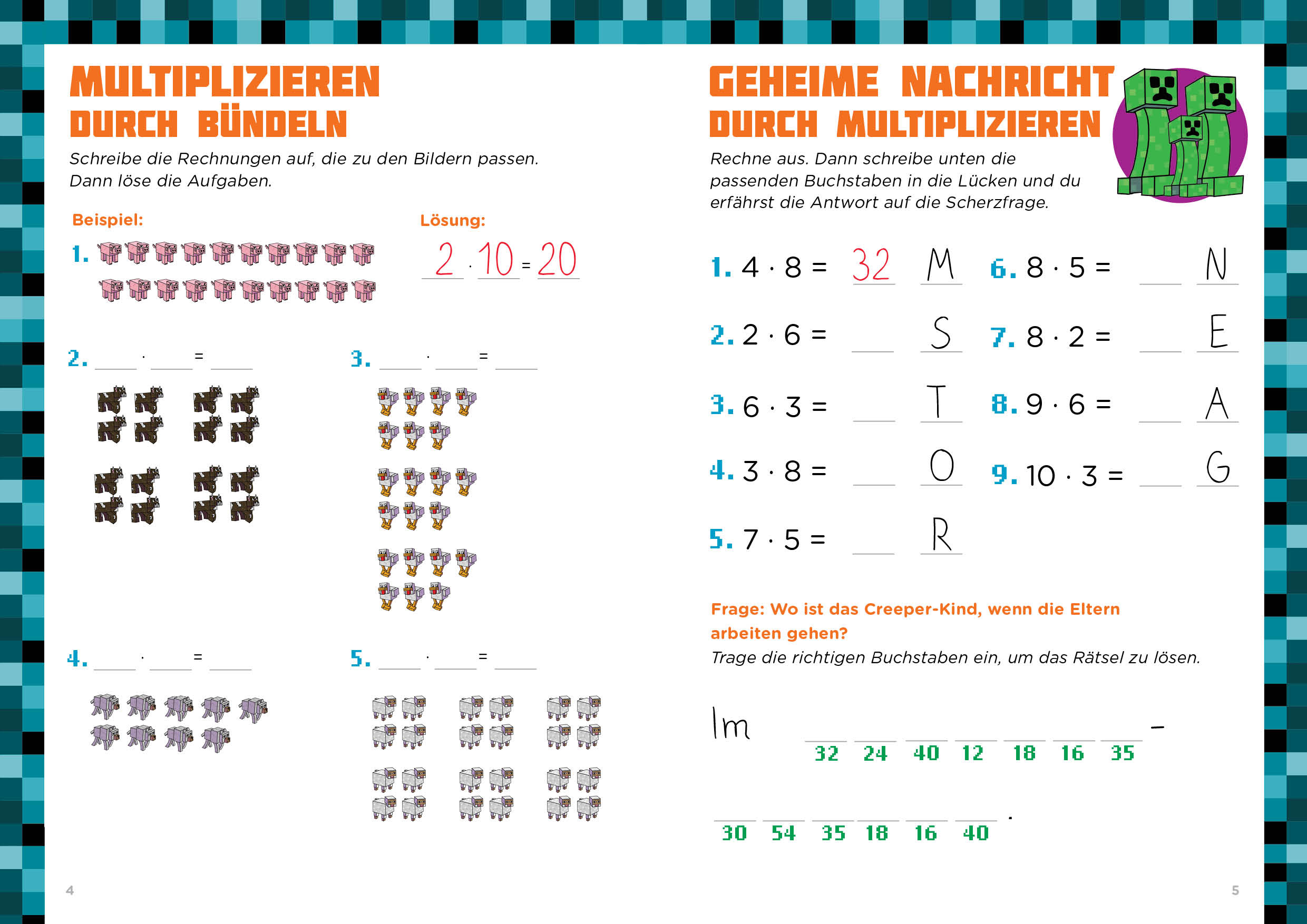 Mathe für Minecrafter - Multiplizieren und Dividieren