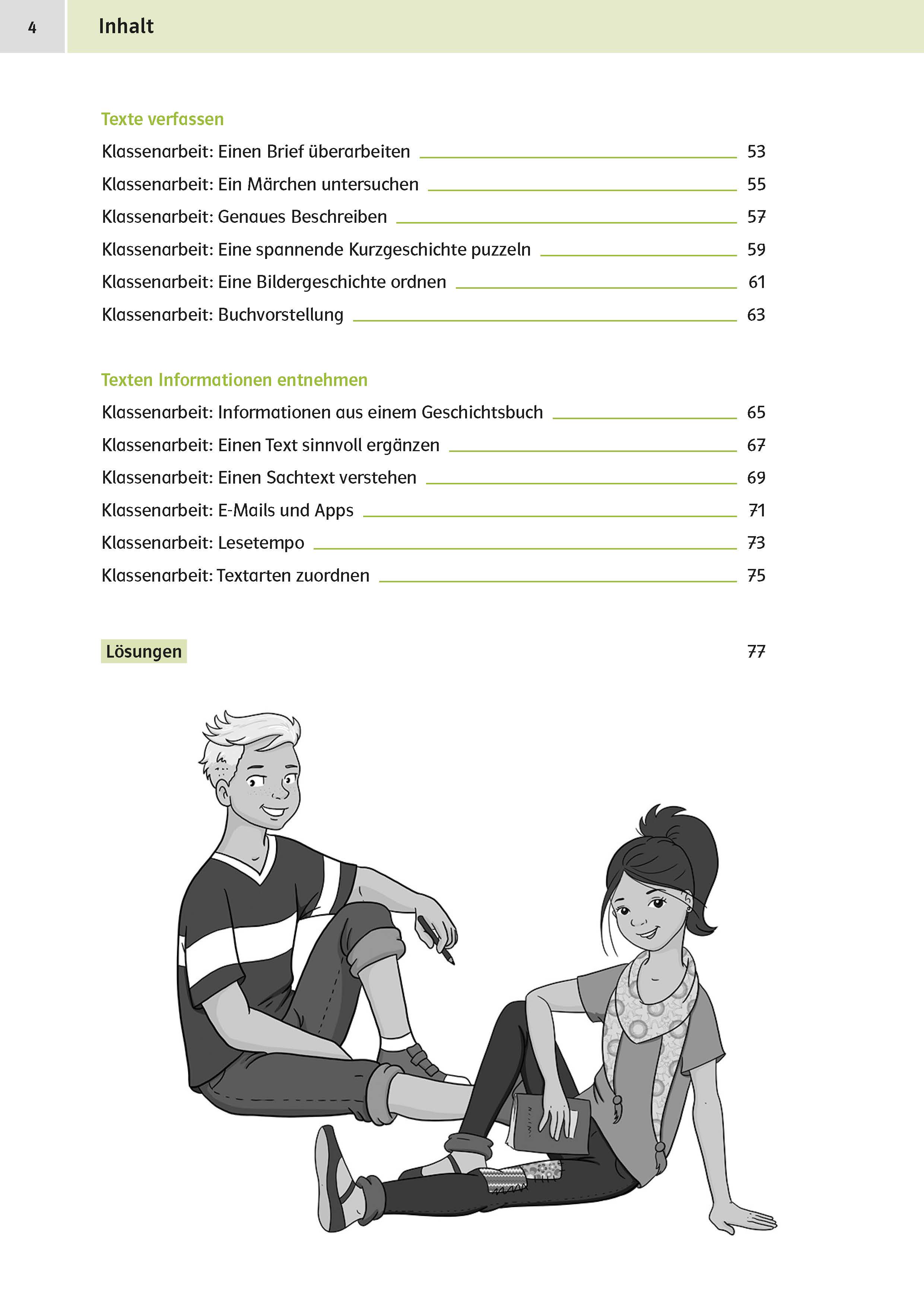 Klett Sicher ins Gymnasium: Klassenarbeitstrainer für den Übertritt Deutsch 4. Klasse