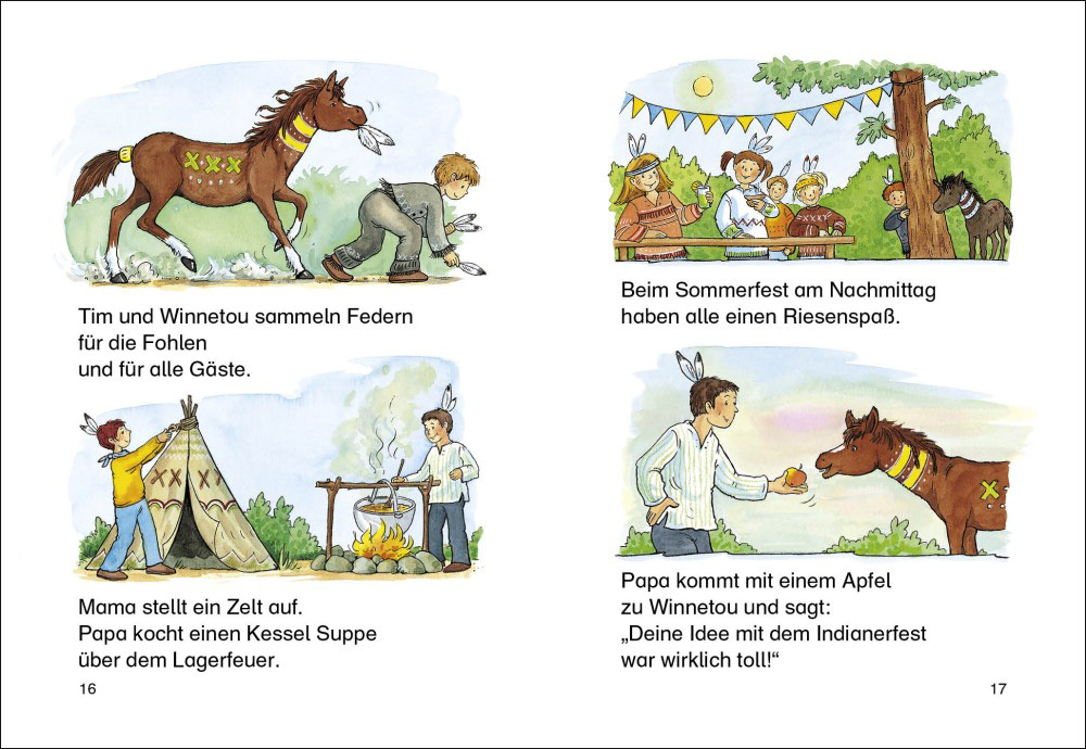 Leselöwen - Das Original: 7-Minuten-Geschichten zum Lesenlernen - Auf ins Pferdeparadies!