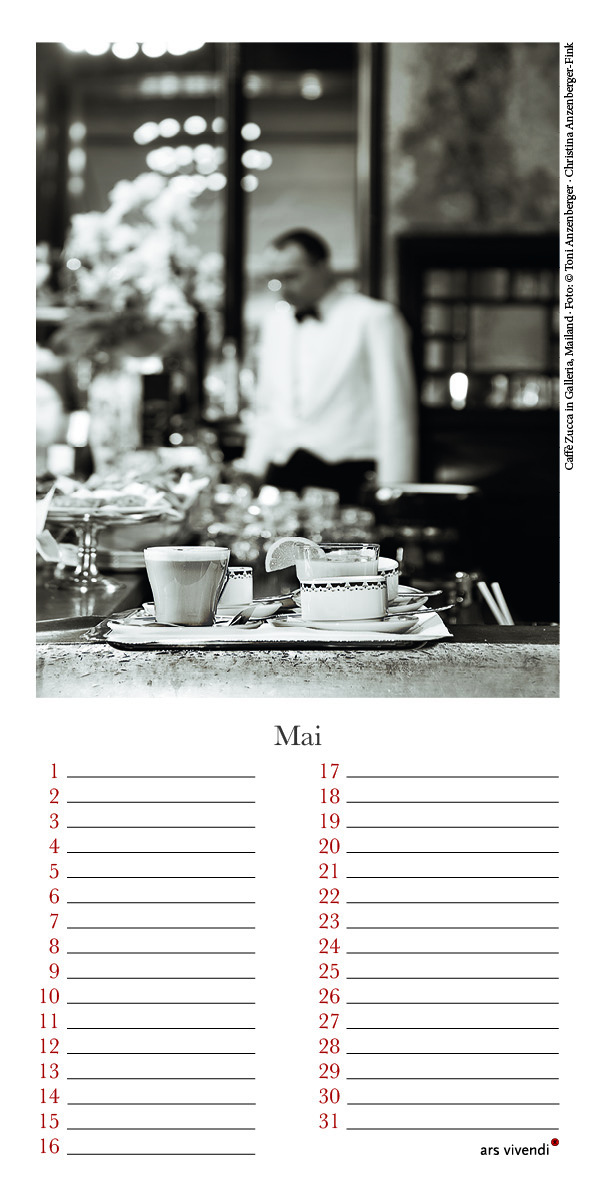 Geburtstagskalender Espresso, Cappuccino & Co.