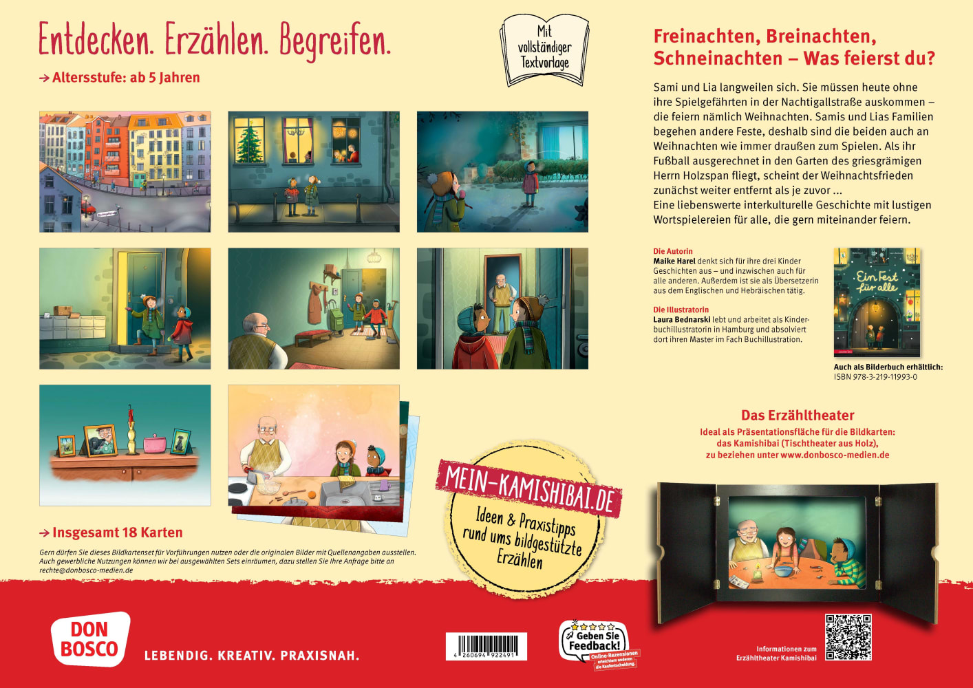 Ein Fest für alle. Schneinachten in der Nachtigallstraße. Kamishibai Bildkartenset