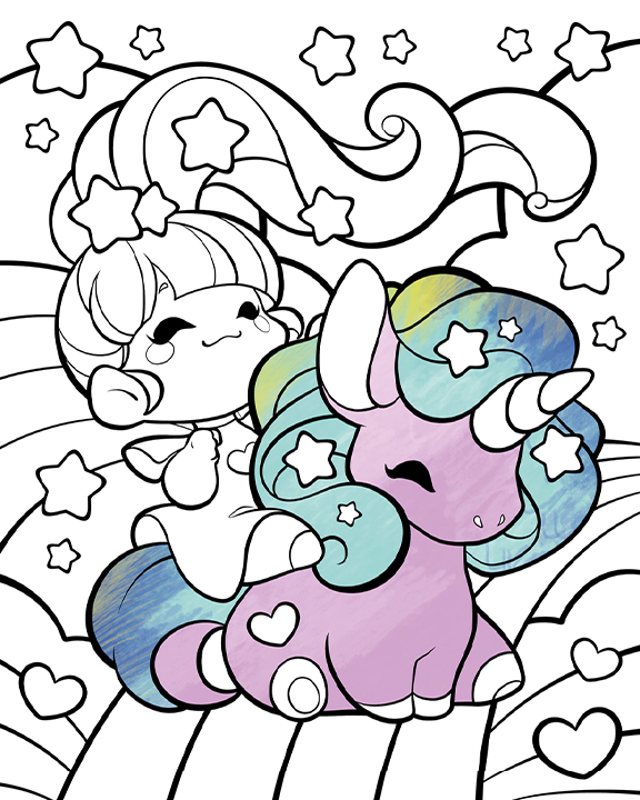 Manga Chibi Ausmalbuch