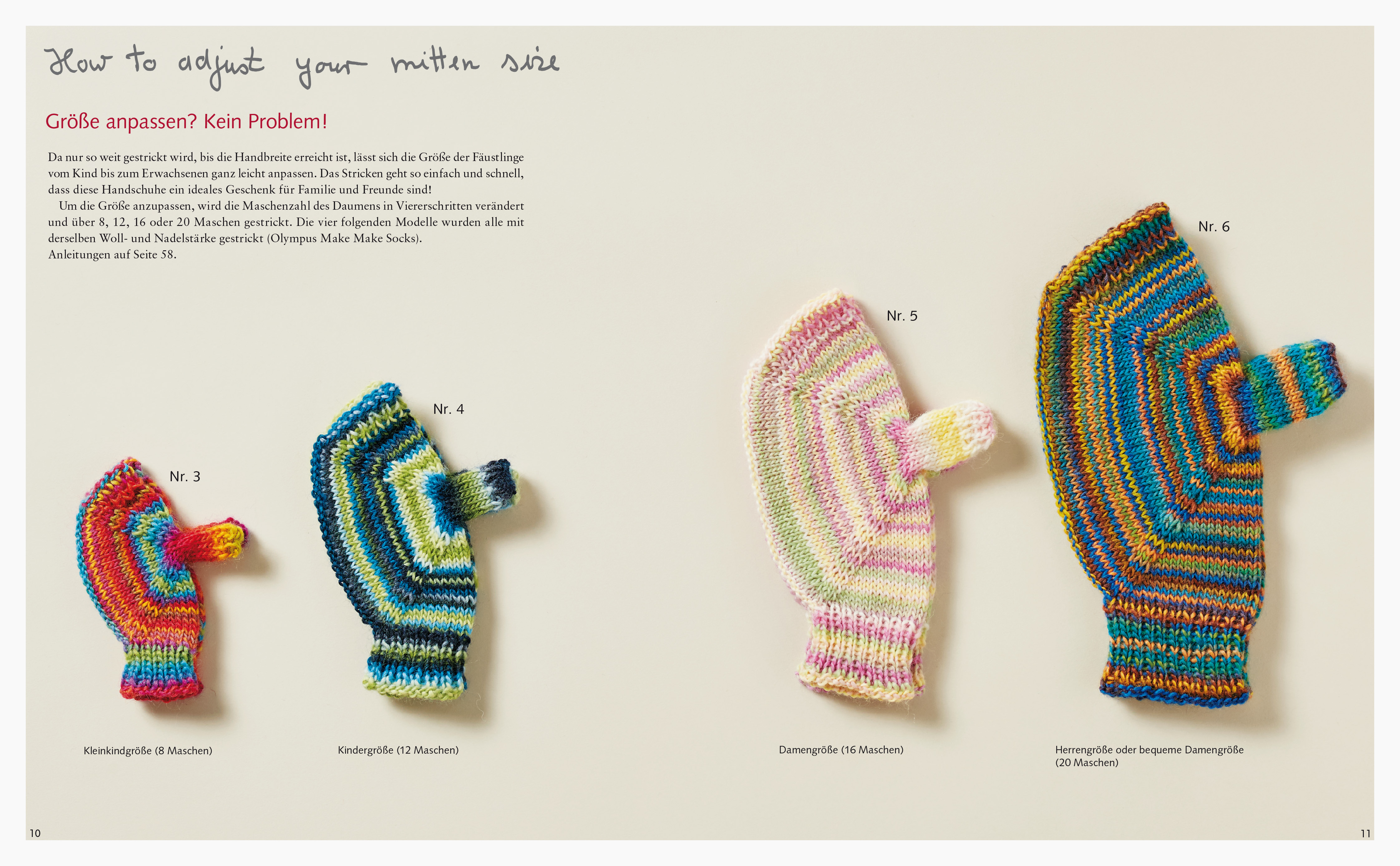 Japanische Handschuhe stricken