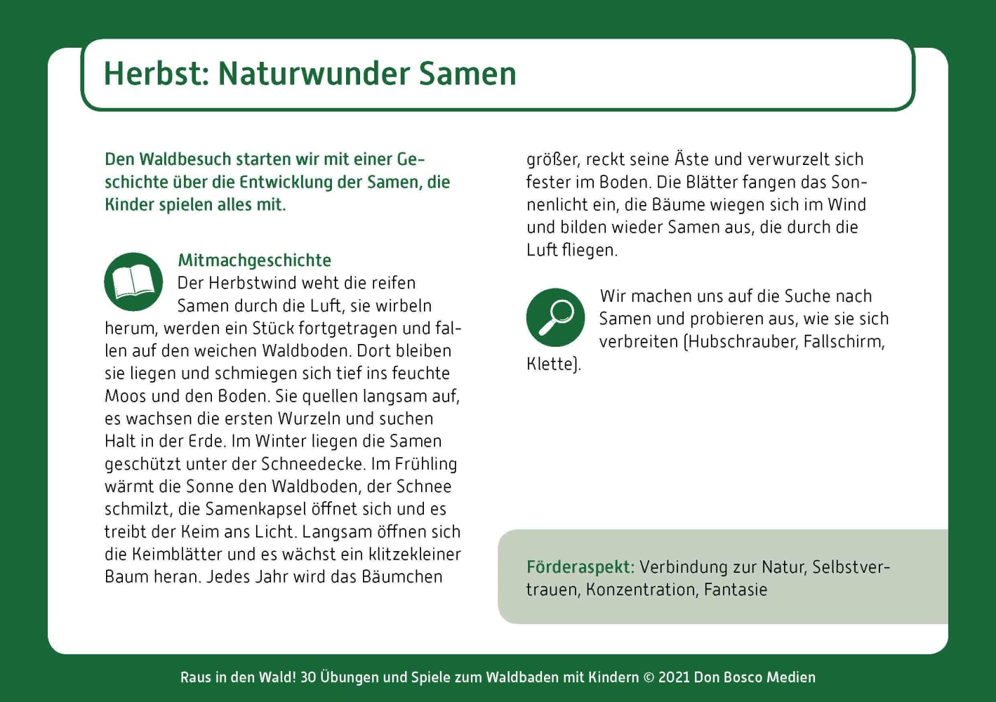 Raus in den Wald! Raus in den Wald!