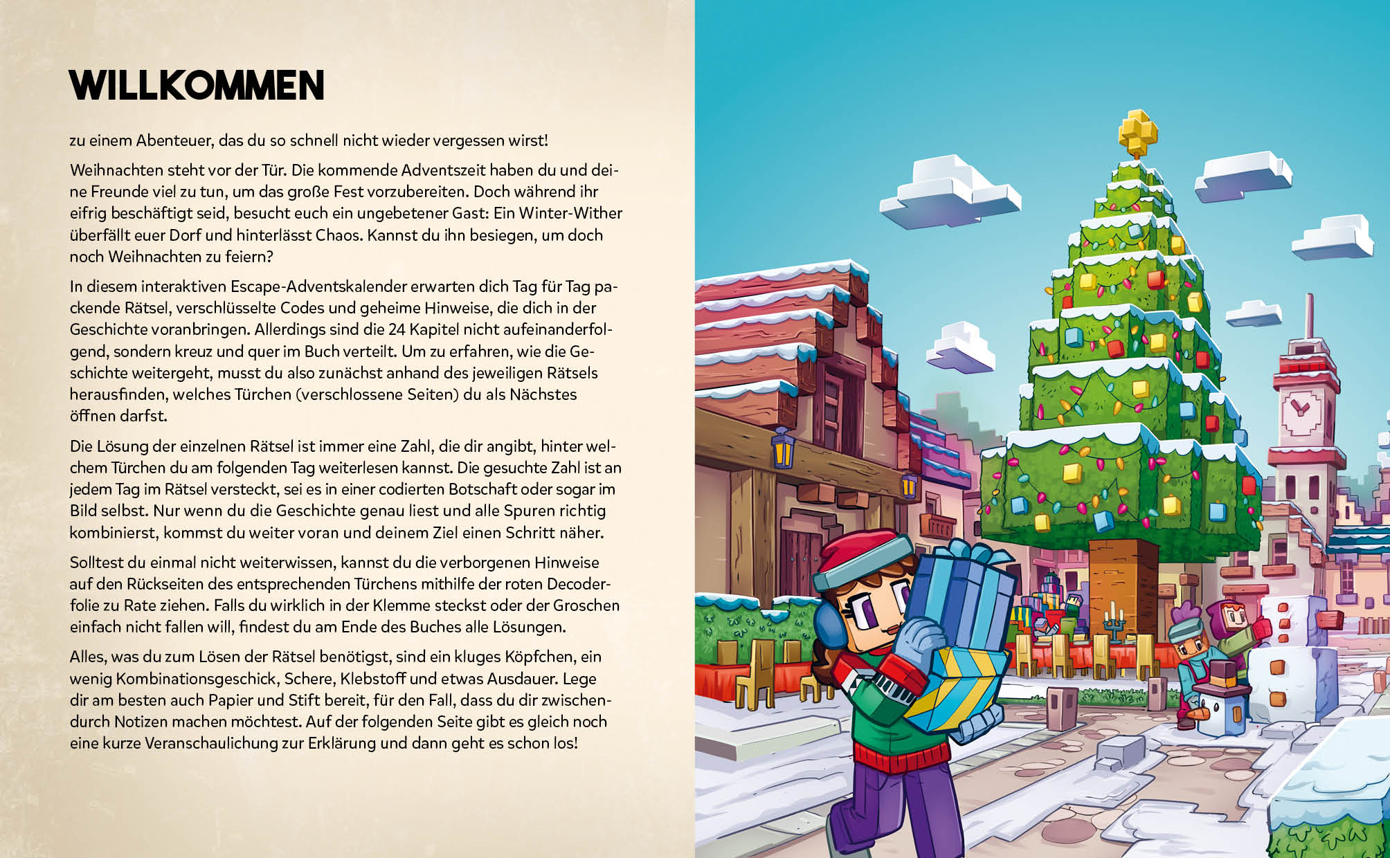 Escape-Adventskalender für Minecrafter: Der Angriff des Winter-Withers