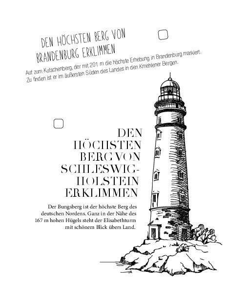 Bucket List für Wanderer