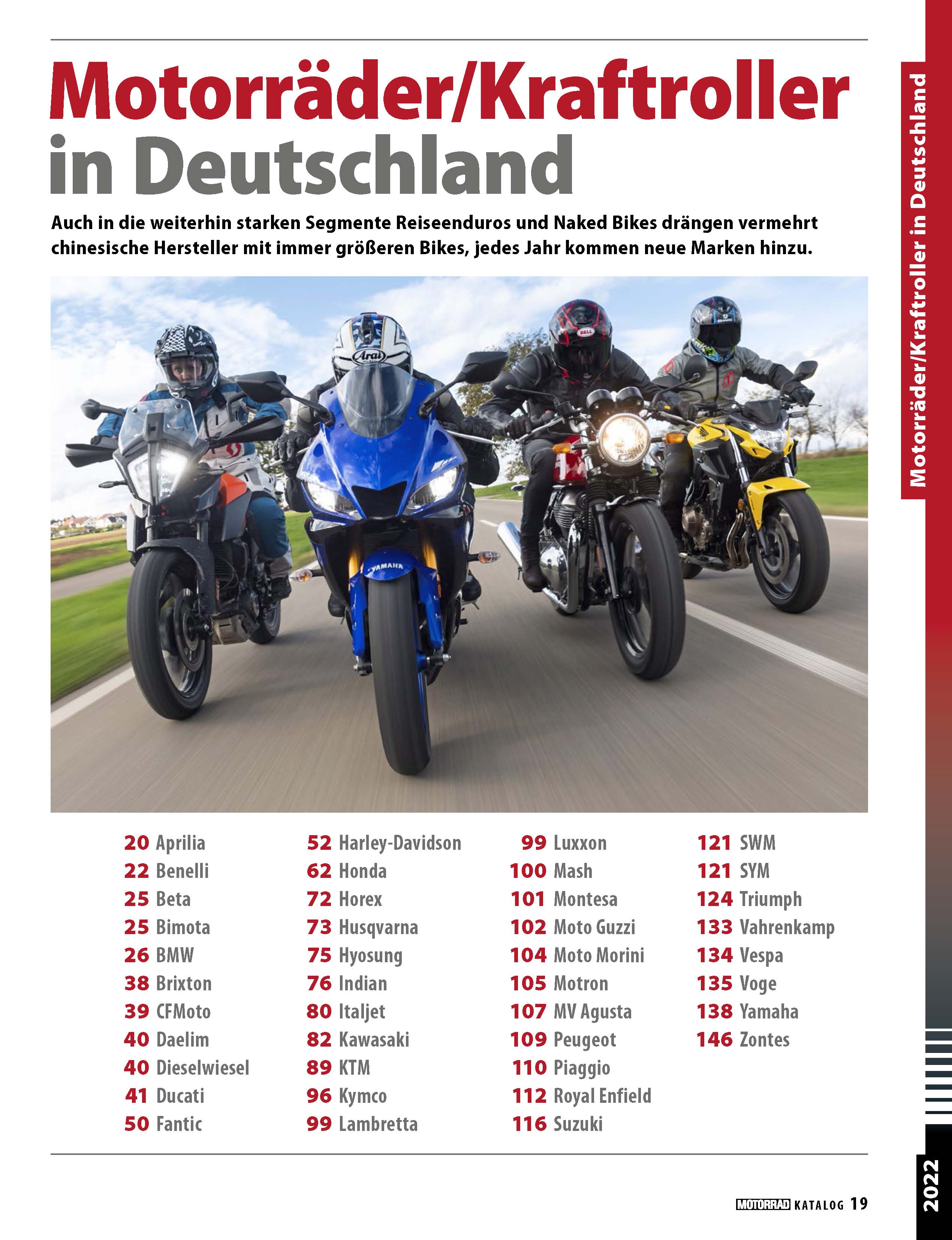 Motorrad-Katalog 2022 Motorrad-Katalog 2022