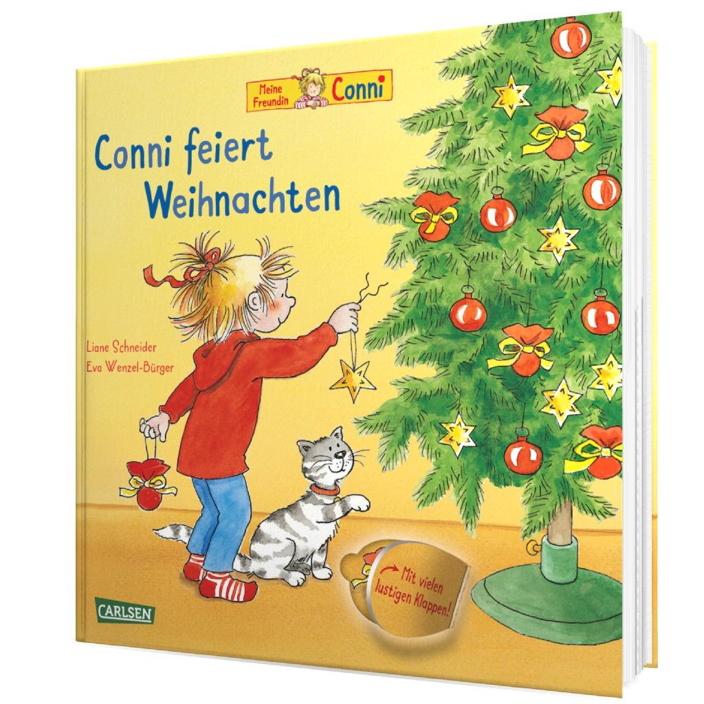 Conni-Pappbilderbuch: Conni feiert Weihnachten (mit Klappen)