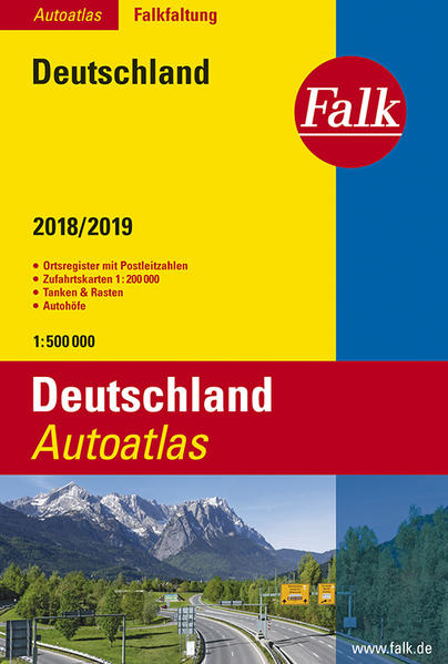 Falk Autoatlas Falkfaltung Deutschland 2018/2019 1:500 000