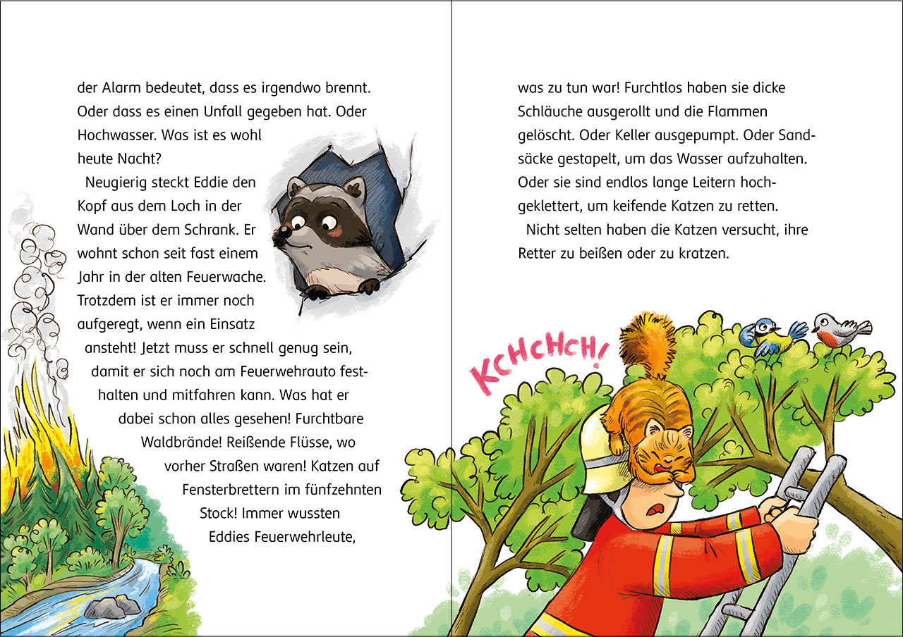 Die Tier-Feuerwehr (Band 1) - Ein Waschbär greift ein
