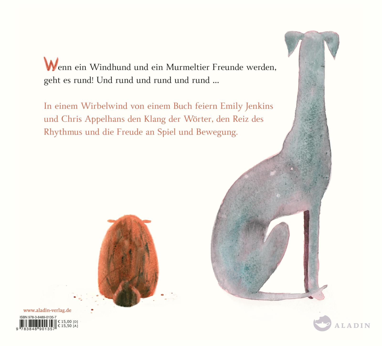 Ein Windhund und ein Murmeltier