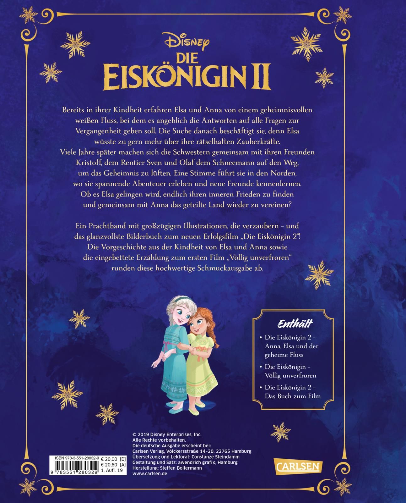 Disney: Die Eiskönigin 2 – Das große goldene Vorlese-Bilderbuch (Geschichten aus den Filmen "Die Eiskönigin" Teil 1 und 2) Disney: Die Eiskönigin 2 – Das große goldene Vorlese-Bilderbuch (Geschichten aus den Filmen "Die Eiskönigin" Teil 1 und 2)